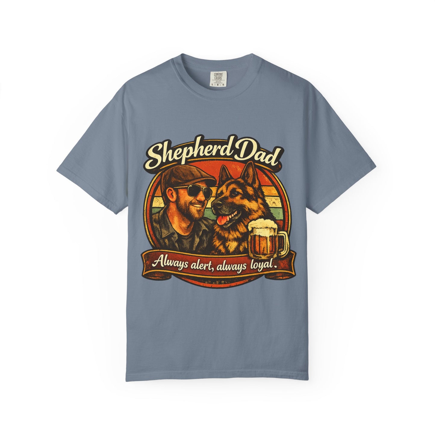 Shepherd Dad graphic T-Shirt | German Shepherd owner tee, dog lover shirt