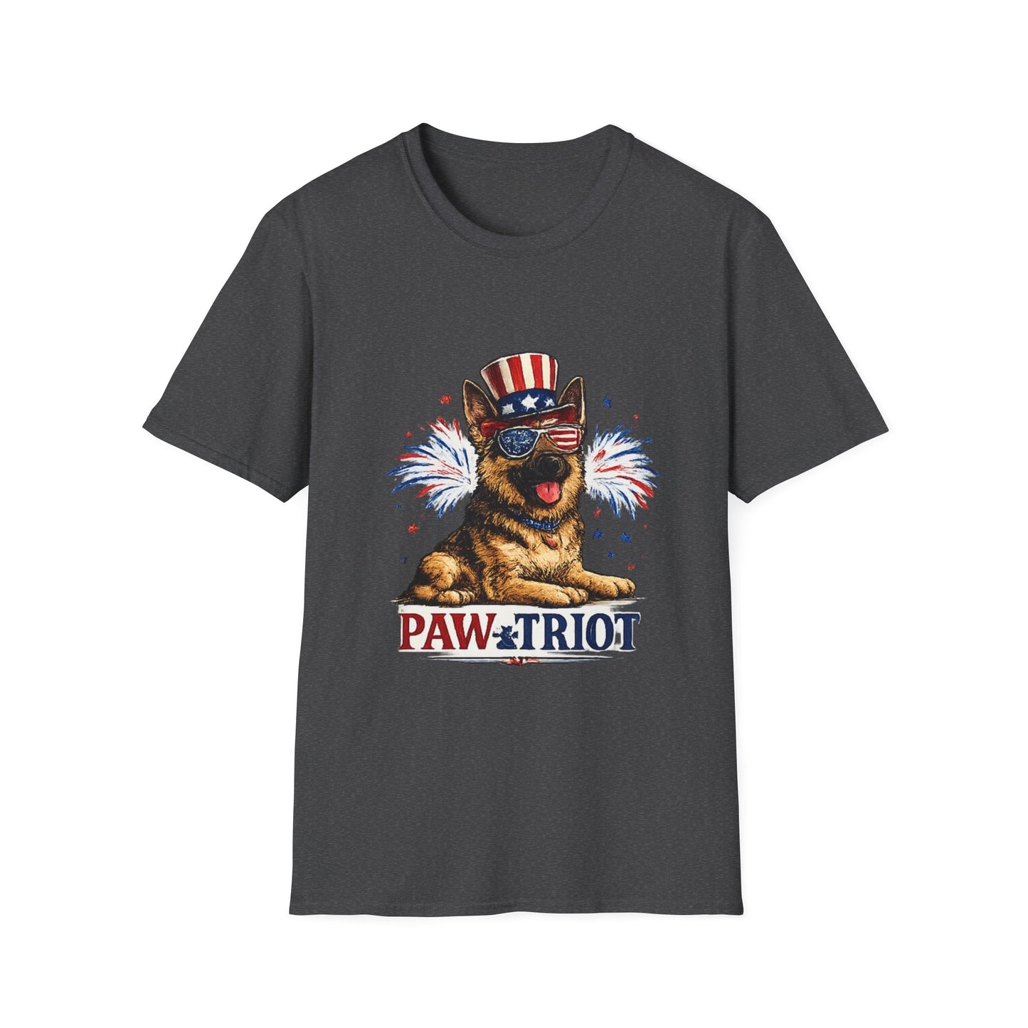 Patriotic German Shepherd Pawtriot T-Shirt | Fourth of July Dog Shirt