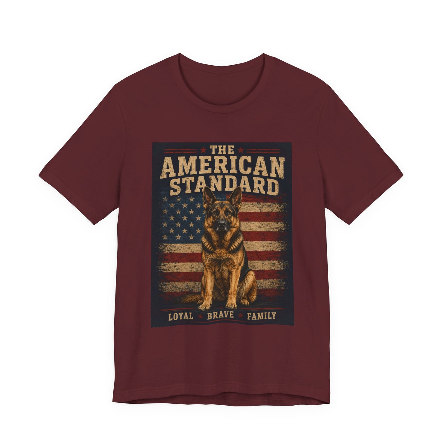 The American Standard German Shepherd Patriotic T-Shirt