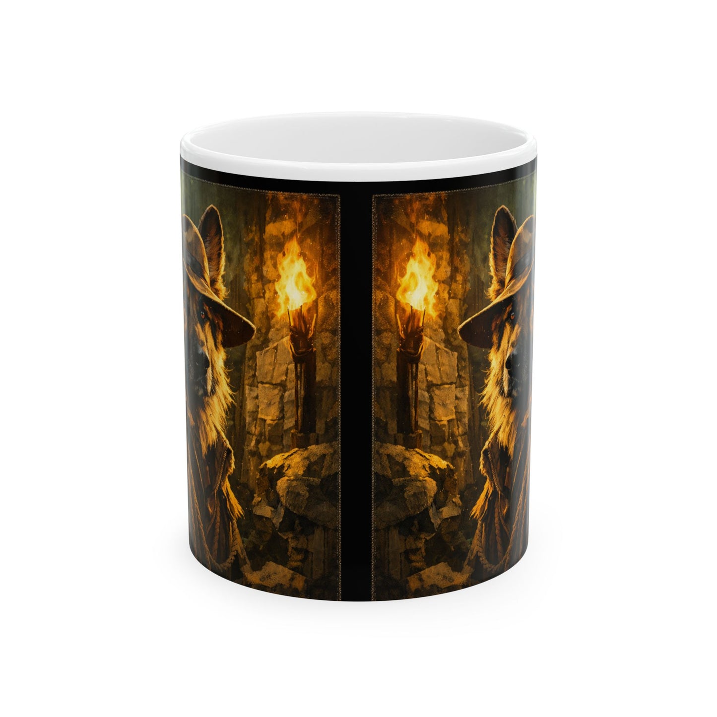 Shepherd Jones with Torch Mug | Indy Shepherd Ceramic Coffee Mug