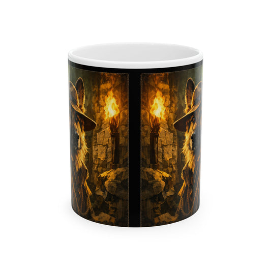 Shepherd Jones with Torch Mug | Indy Shepherd Ceramic Coffee Mug