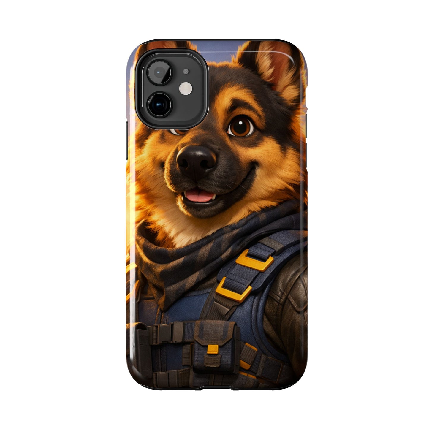 German Shepherd Tactical Hero Phone Case – Tough Protective Cover for iPhone & Samsung
