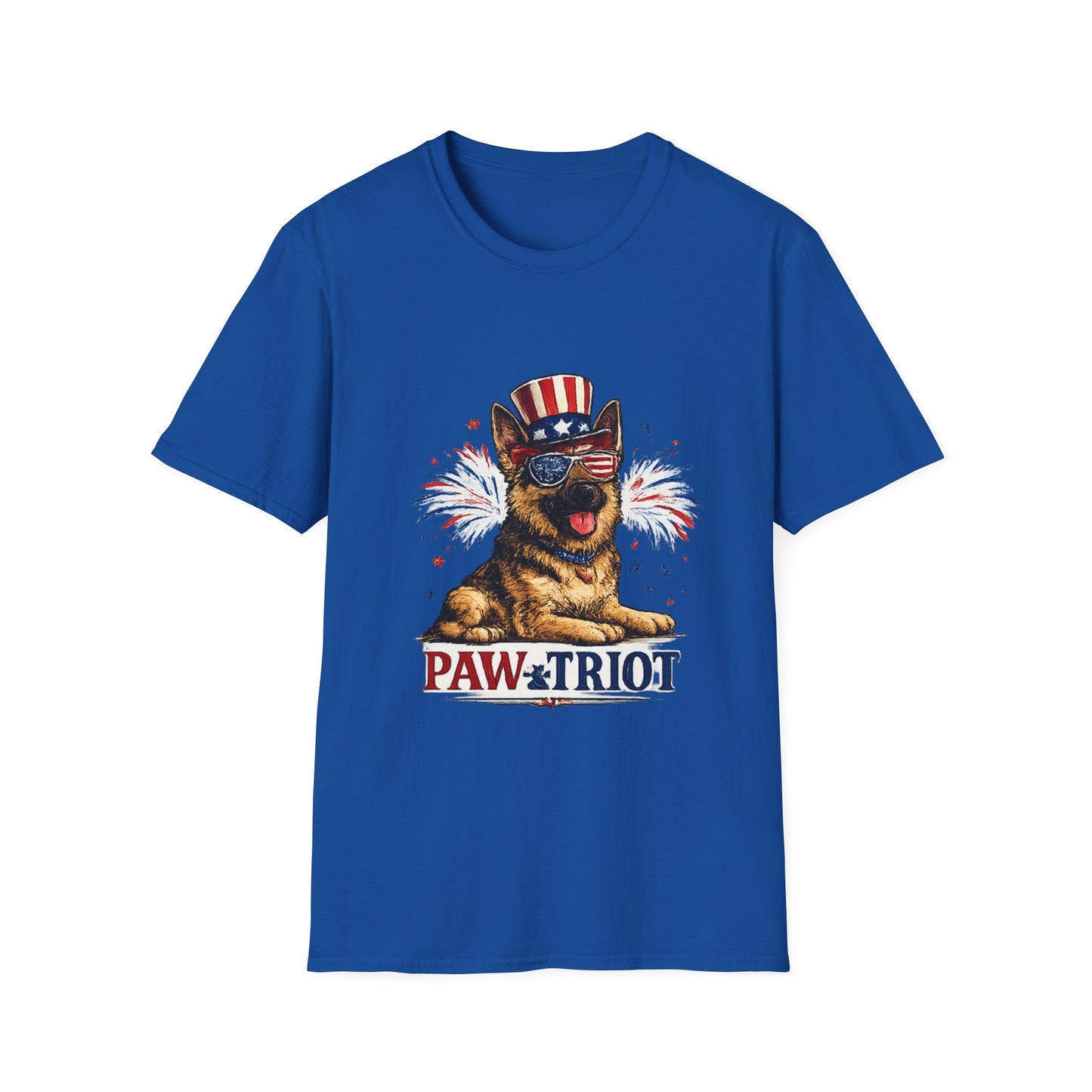 Patriotic German Shepherd Pawtriot T-Shirt | Fourth of July Dog Shirt