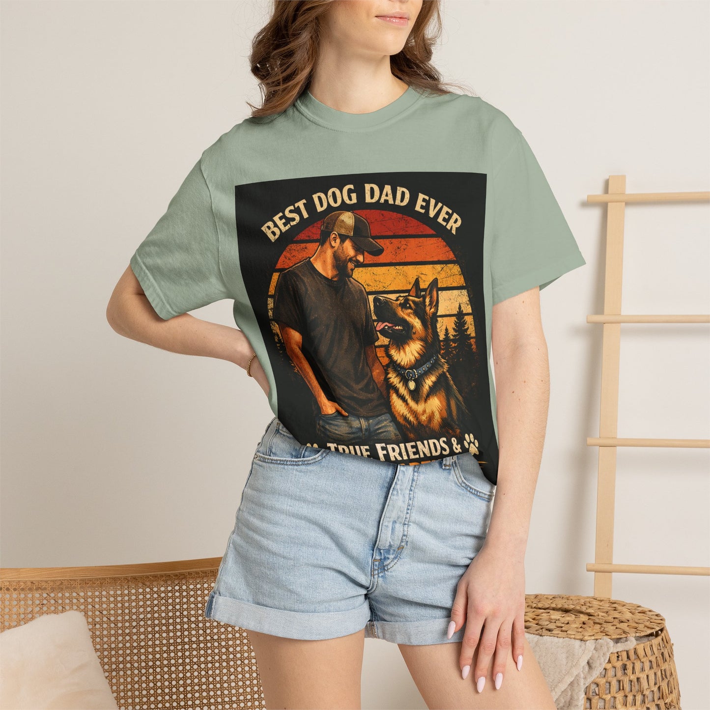 Best Dog Dad Ever T-shirt | True Friends & Loyal Partners graphic tee
