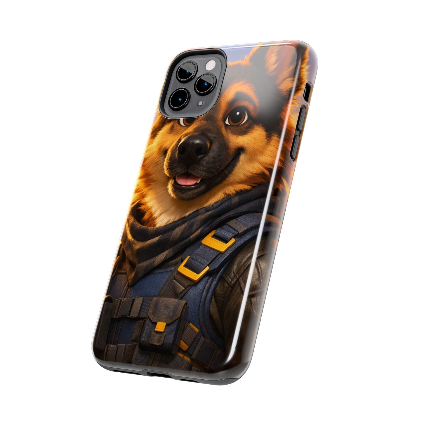 German Shepherd Tactical Hero Phone Case – Tough Protective Cover for iPhone & Samsung