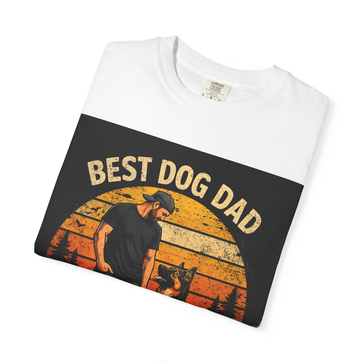 Best Dog Dad by My Side T-Shirt | Dog Lover Father Tee