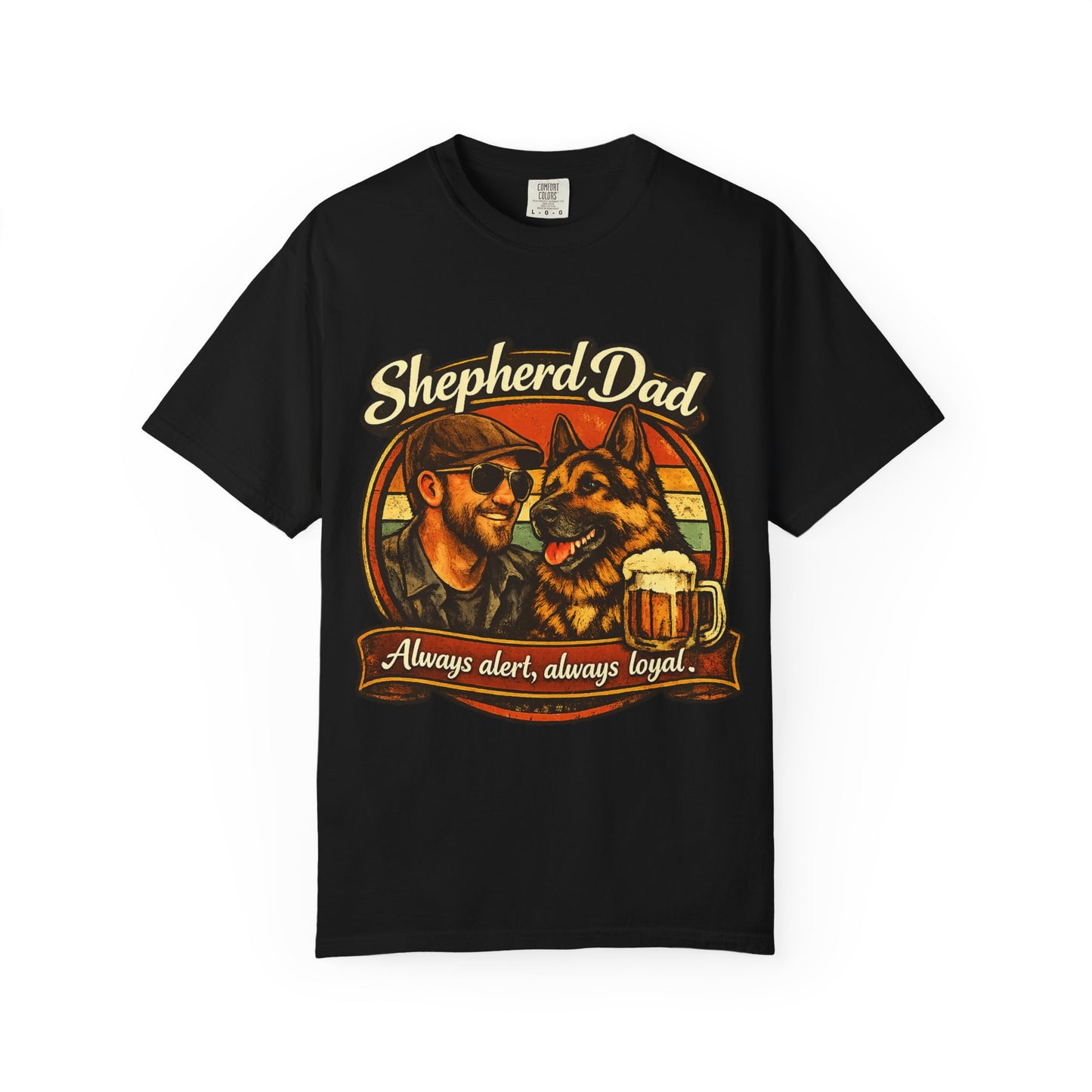 Shepherd Dad graphic T-Shirt | German Shepherd owner tee, dog lover shirt