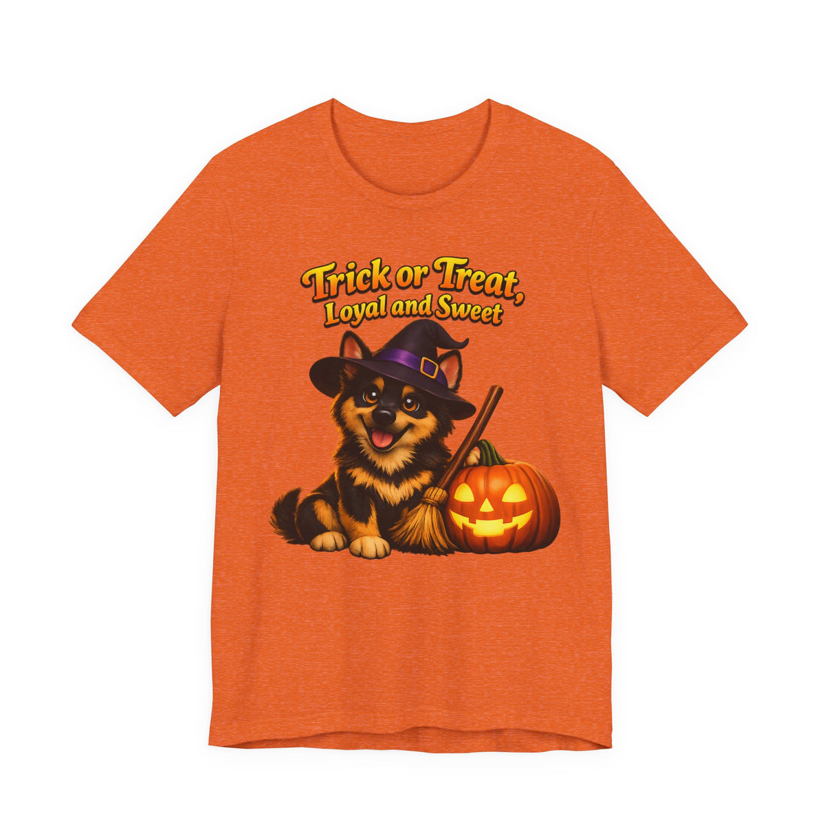 German Shepherd Halloween Witch Shirt – Trick or Treat, Loyal and Sweet