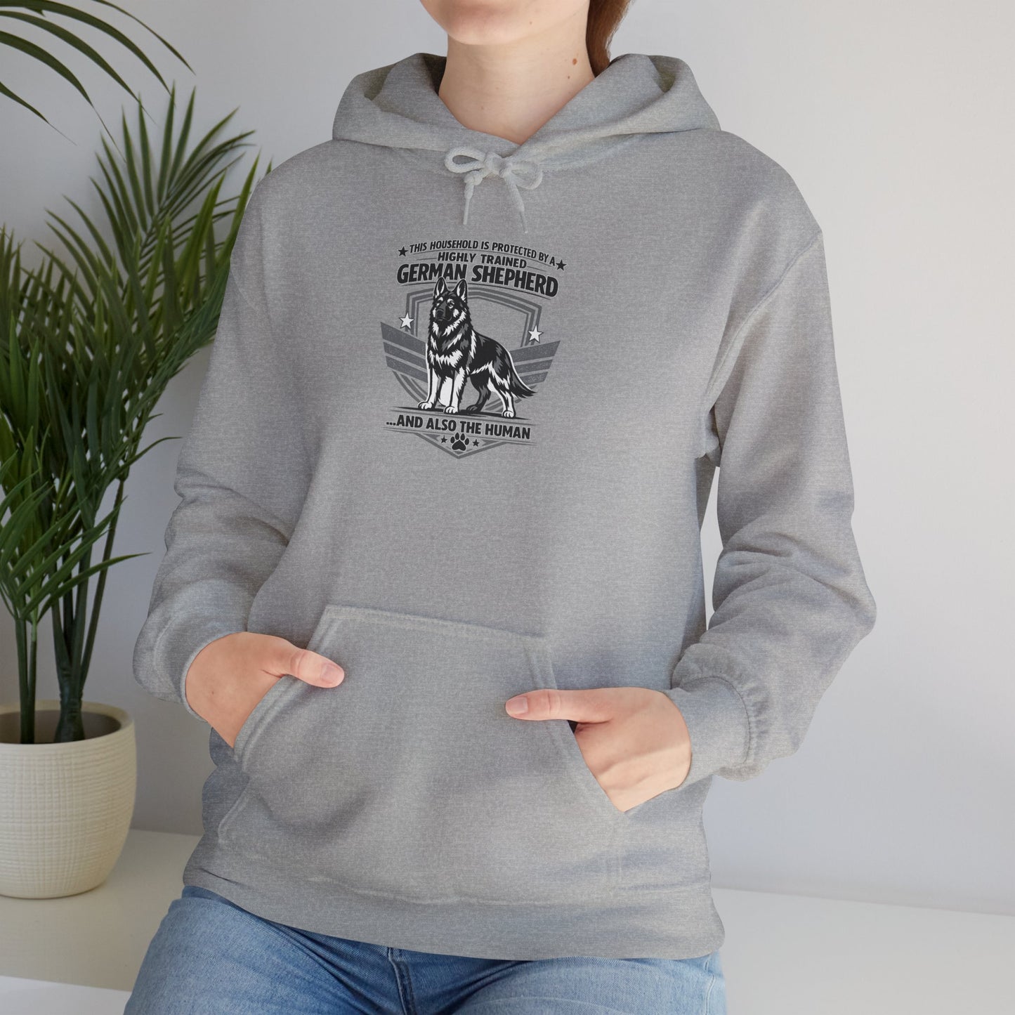 German Shepherd Hoodie – 'Loyal to the End' Vintage Dog Lover Sweatshirt