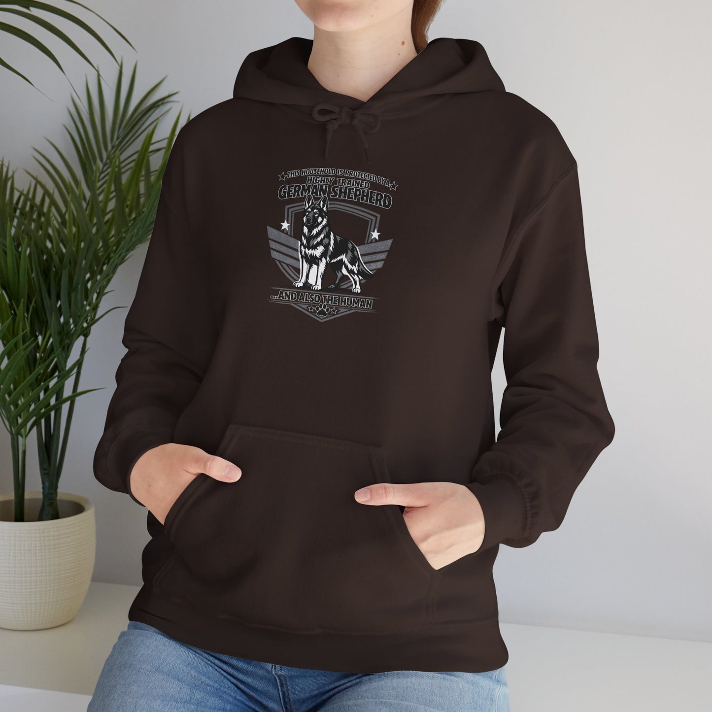 German Shepherd Hoodie – 'Loyal to the End' Vintage Dog Lover Sweatshirt