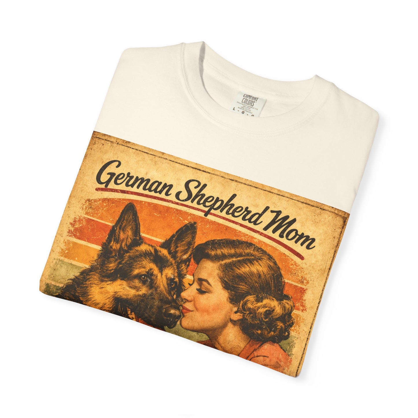German Shepherd Mom Love & Fur Ever T-shirt | Vintage Dog Mom Tee