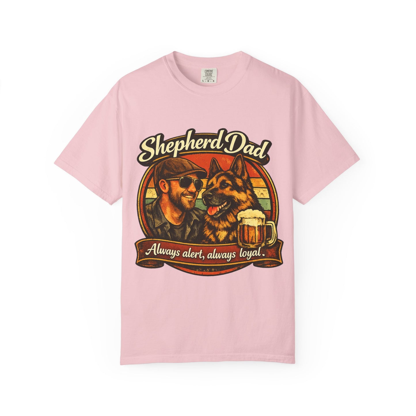 Shepherd Dad graphic T-Shirt | German Shepherd owner tee, dog lover shirt