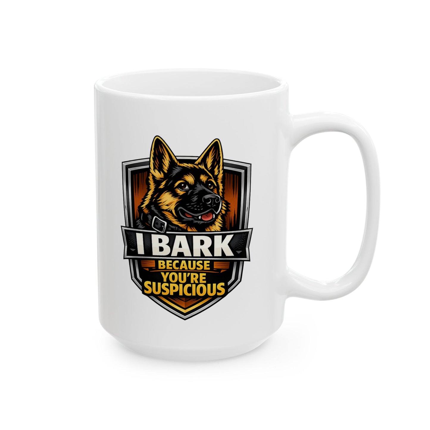Ceramic Mug — Heavy Metal Flame Logo Coffee Cup