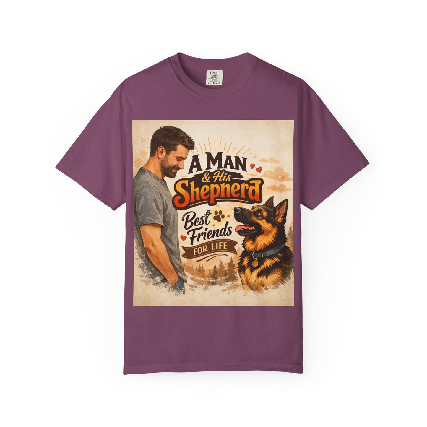 A Man & His Shepherd Best Friends for Life T‑Shirt — German Shepherd Dog Lover Tee