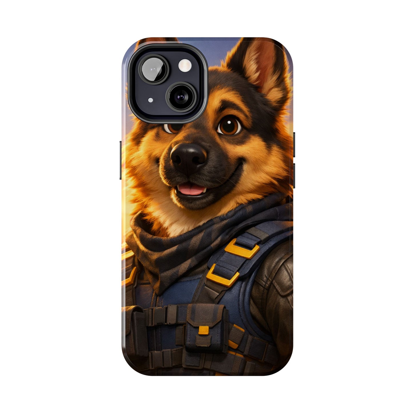 German Shepherd Tactical Hero Phone Case – Tough Protective Cover for iPhone & Samsung