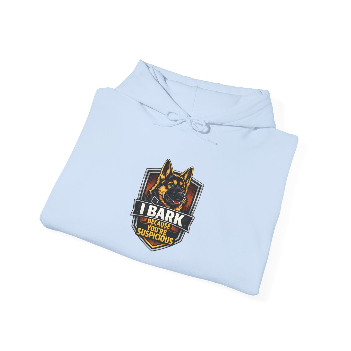 German Shepherd 'I Bark For My K9' Hoodie — Police K9 Dog Lover Sweatshirt