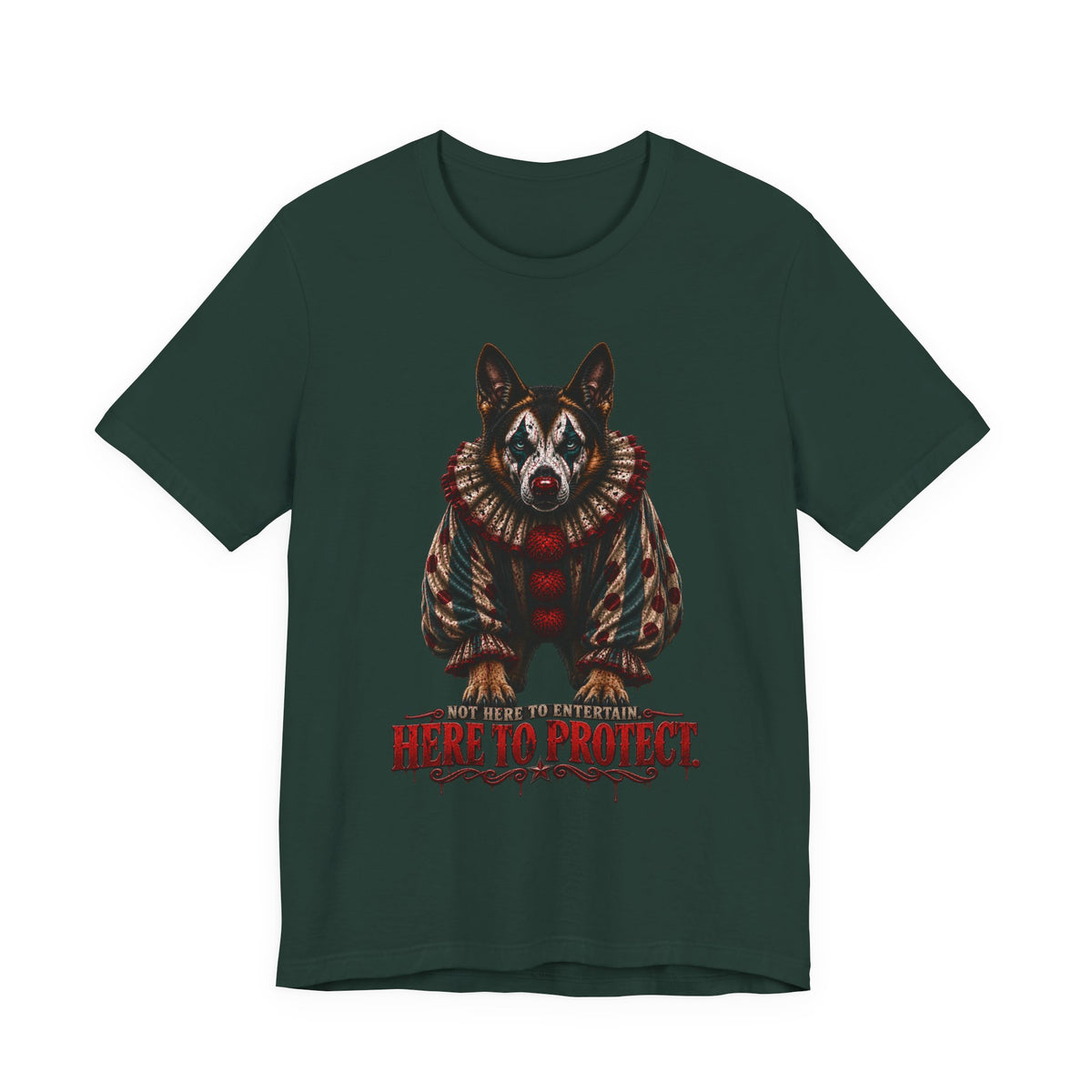 Not Here to Entertain, Here to Protect German Shepherd Halloween T-Shirt