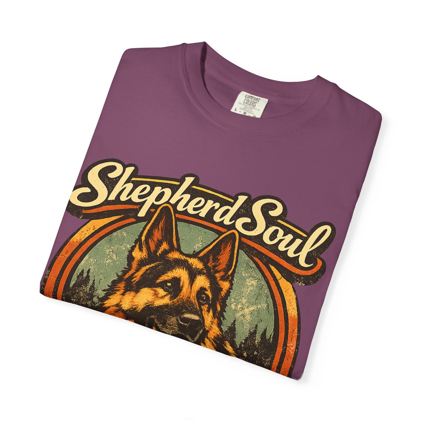 Shepherd Soul German Shepherd Portrait T-Shirt | Loyal Hearts Never Fade