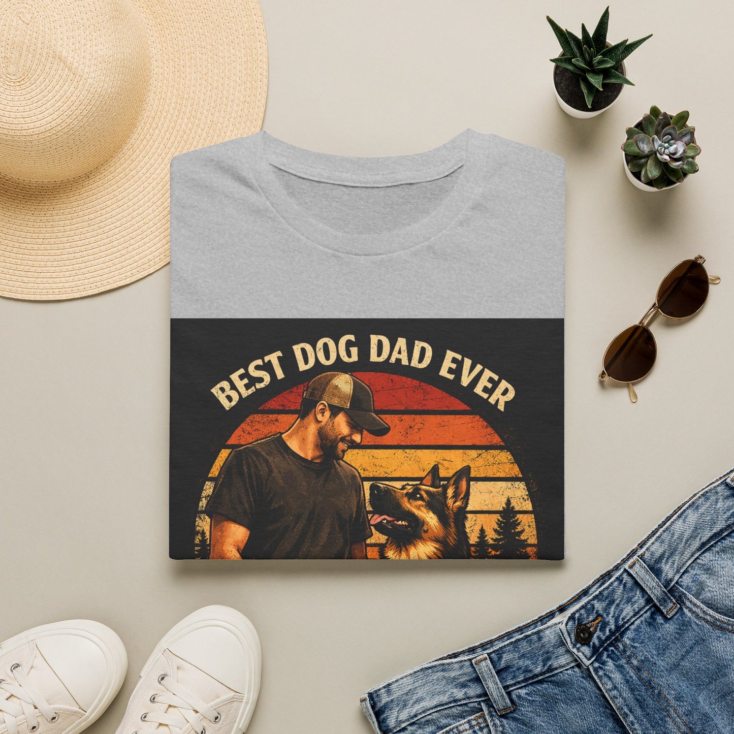 Best Dog Dad Ever T-Shirt | Dog Dad Shirt, German Shepherd Tee