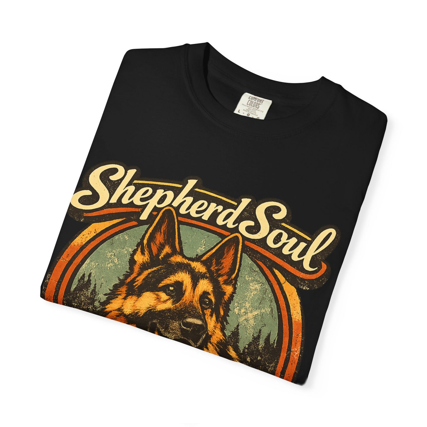 Shepherd Soul German Shepherd Portrait T-Shirt | Loyal Hearts Never Fade