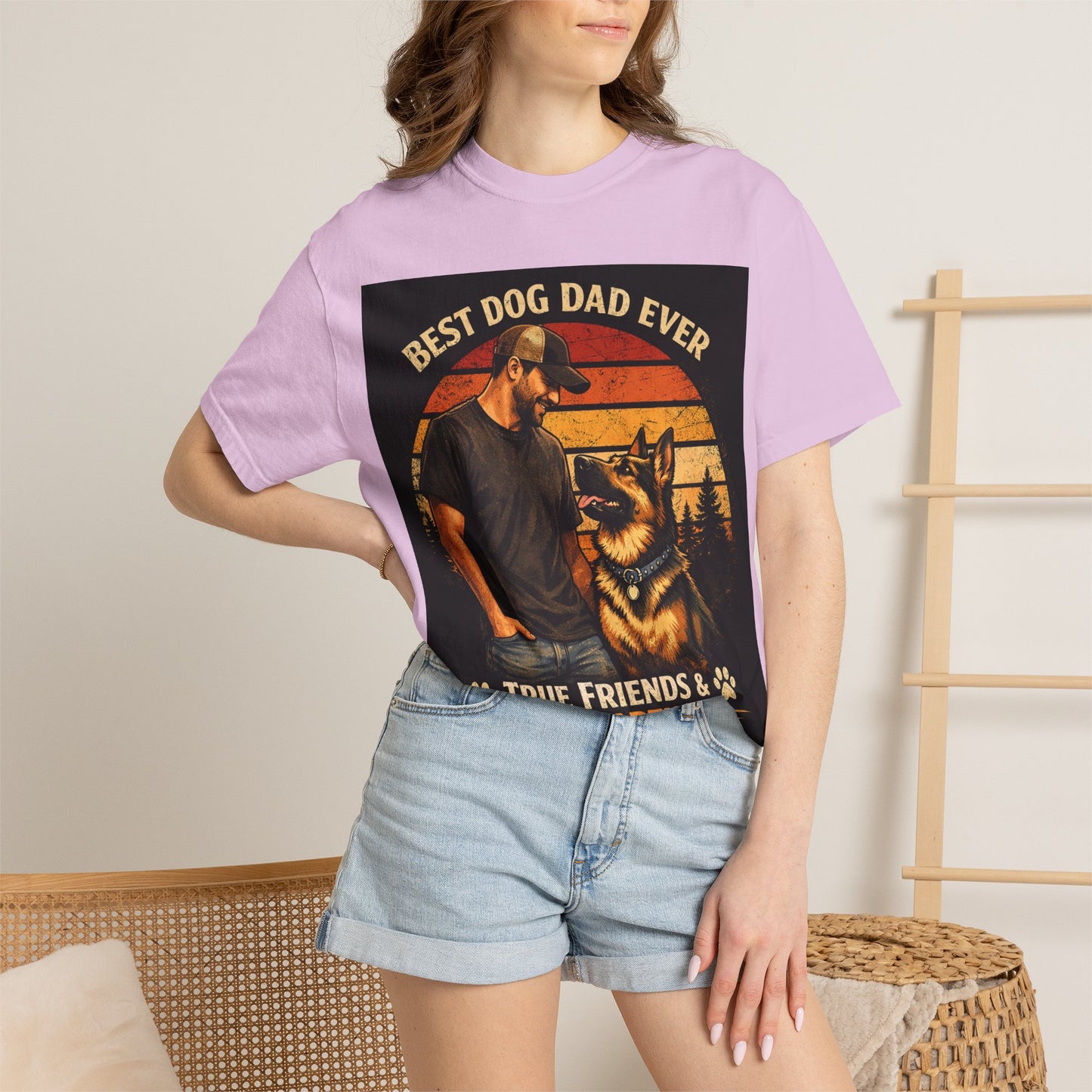 Best Dog Dad Ever T-shirt | True Friends & Loyal Partners graphic tee