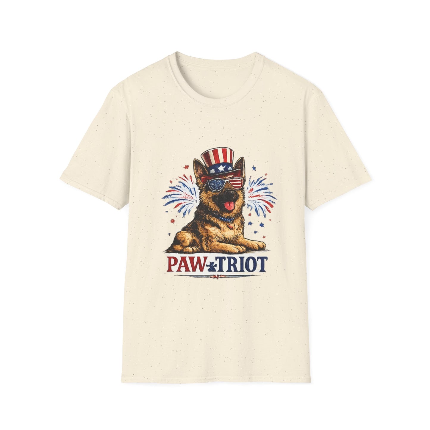 Patriotic German Shepherd Pawtriot T-Shirt | Fourth of July Dog Shirt
