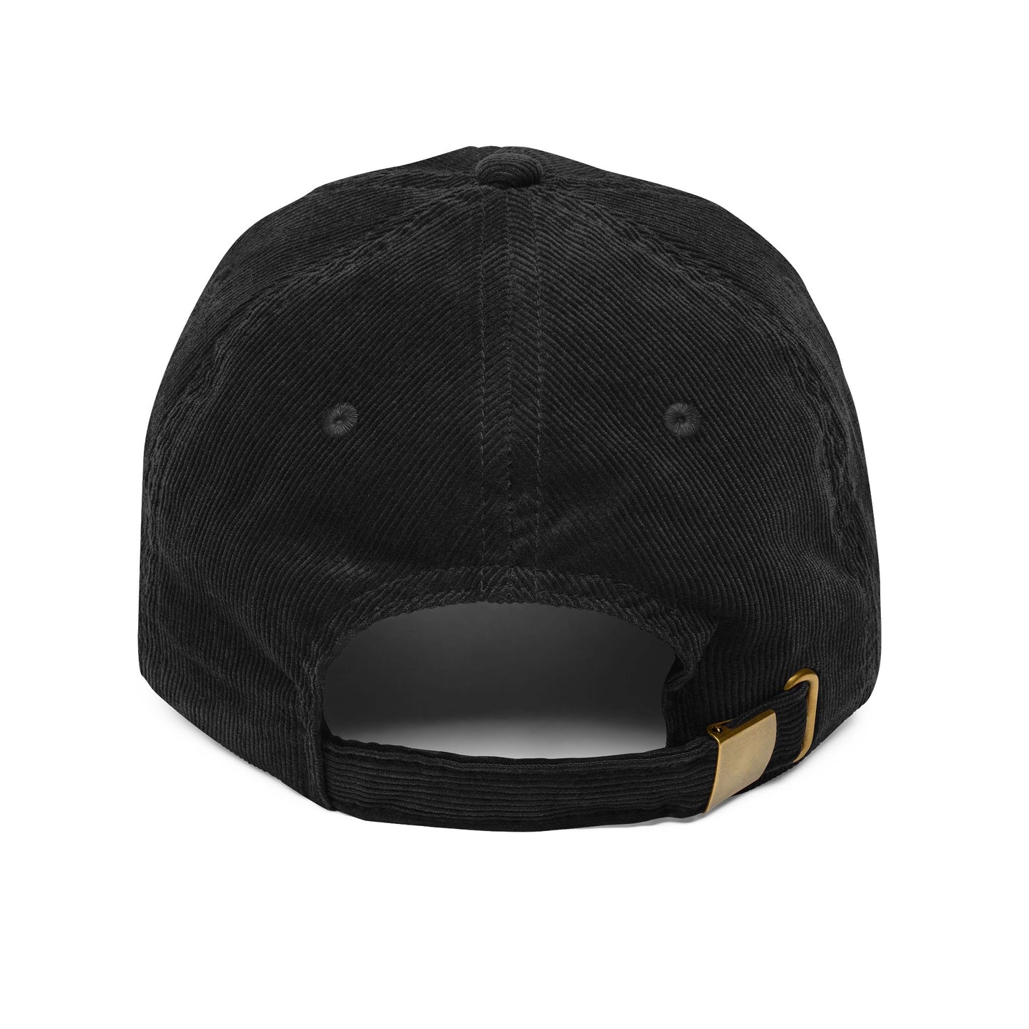 Vintage Corduroy Embroidered Cap – Retro Badge Baseball Hat