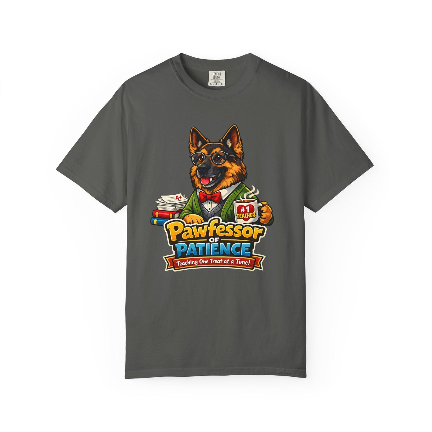 Pawfessor of Patience T-Shirt | German Shepherd Teacher Design