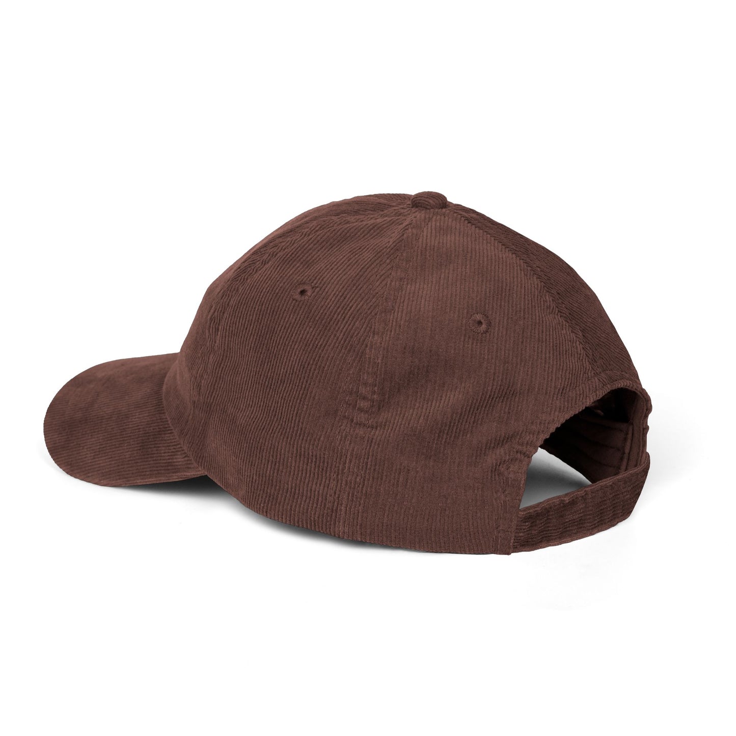 Vintage Corduroy Embroidered Cap – Retro Badge Baseball Hat