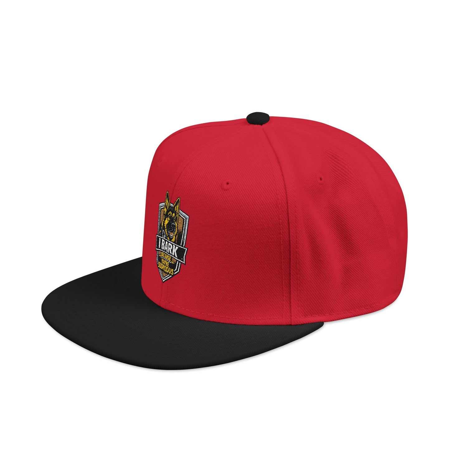 Embroidered Crown Skull Snapback Hat — Streetwear Baseball Cap with Gold Accent