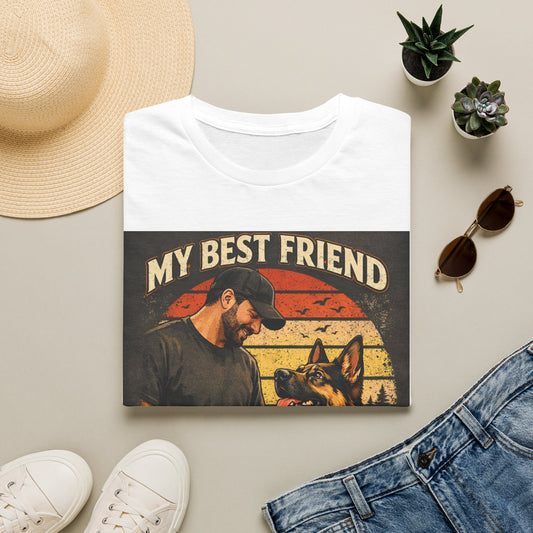 My Best Friend Has Paws T-Shirt | Dog Lover Retro Graphic