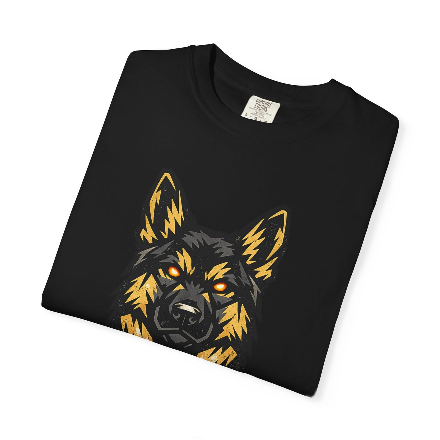 Alpha Energy German Shepherd Head T‑Shirt – Athletic Logo Dog Lover Tee | Bold Working Dog Graphic for Fitness & Streetwear | T‑Shirt