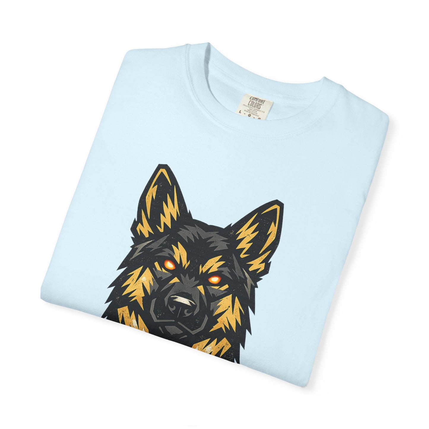 Alpha Energy German Shepherd Head T‑Shirt – Athletic Logo Dog Lover Tee | Bold Working Dog Graphic for Fitness & Streetwear | T‑Shirt