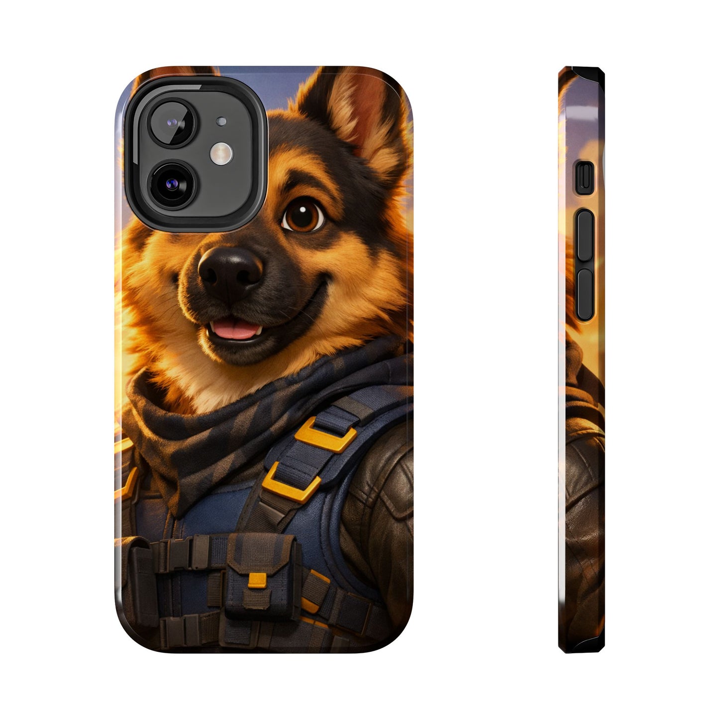German Shepherd Tactical Hero Phone Case – Tough Protective Cover for iPhone & Samsung
