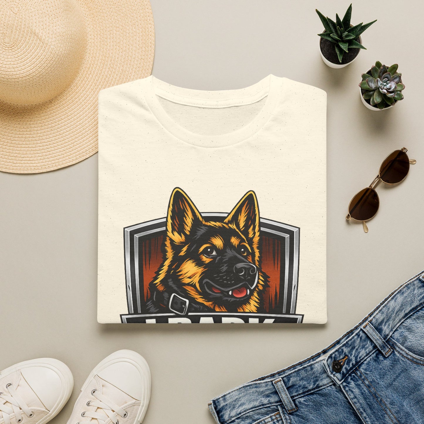 I Bark Because Youre Suspicious German Shepherd T-Shirt