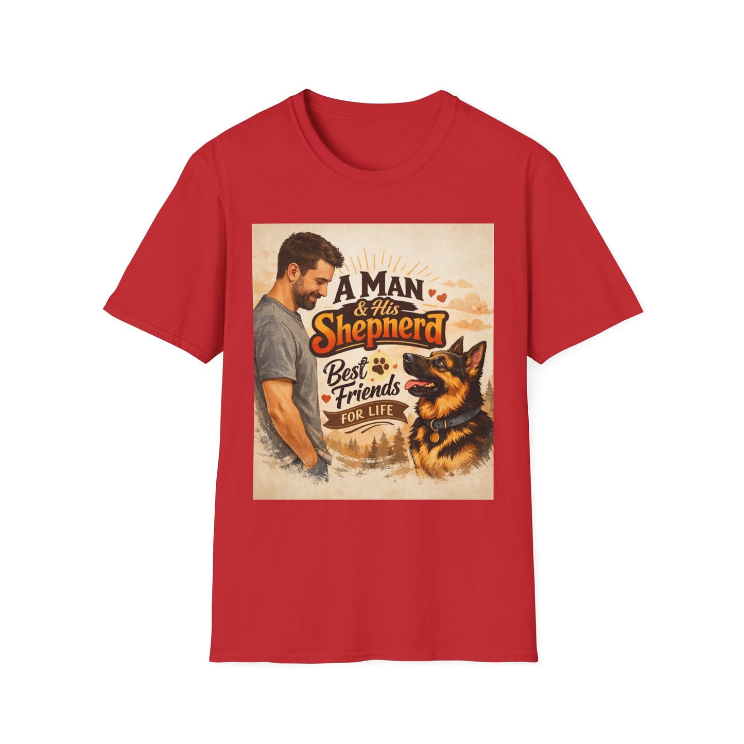 A Man & His Shepherd T‑Shirt — German Shepherd Dog Lover Tee