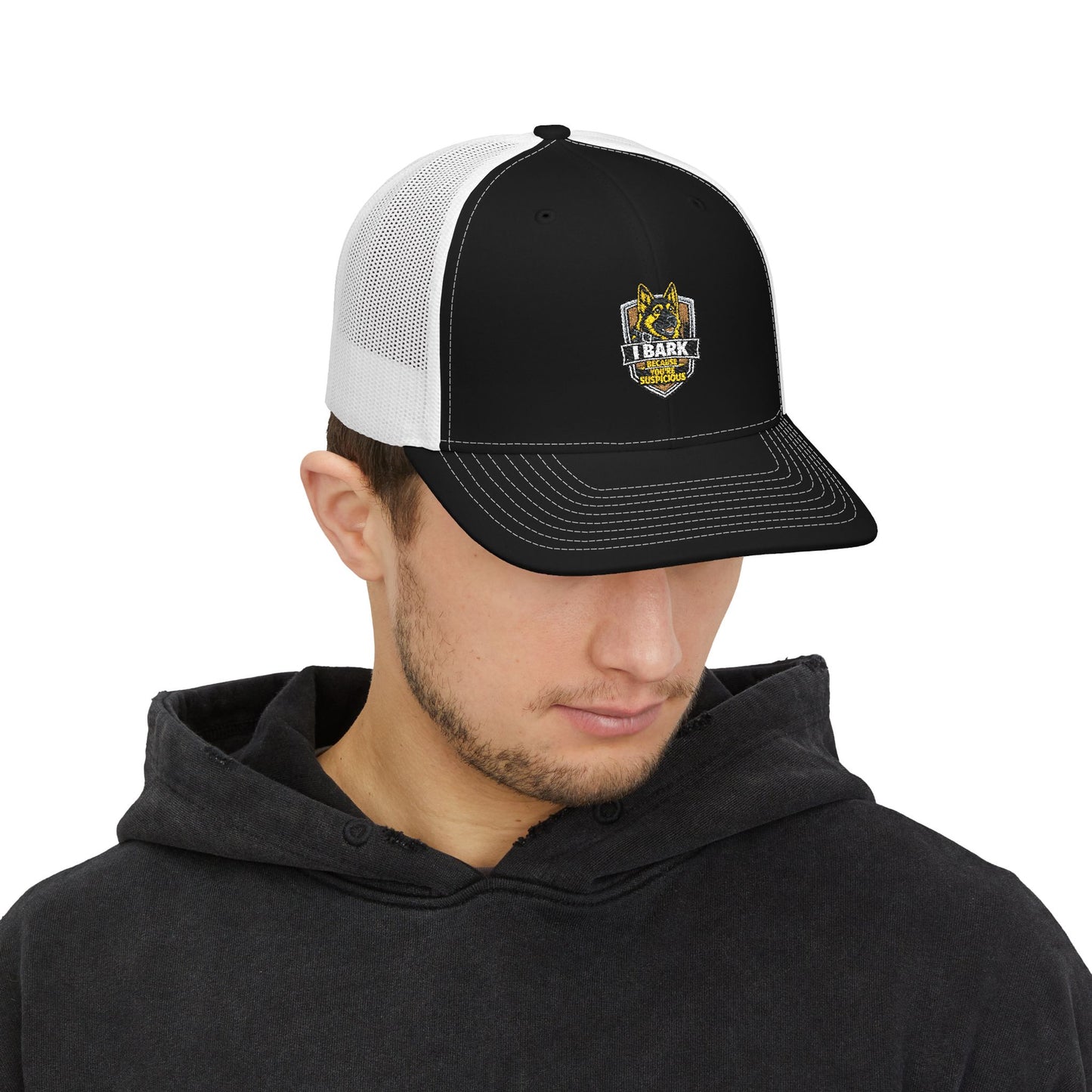 Trucker Cap – Yellow K9 Police Patch Snapback