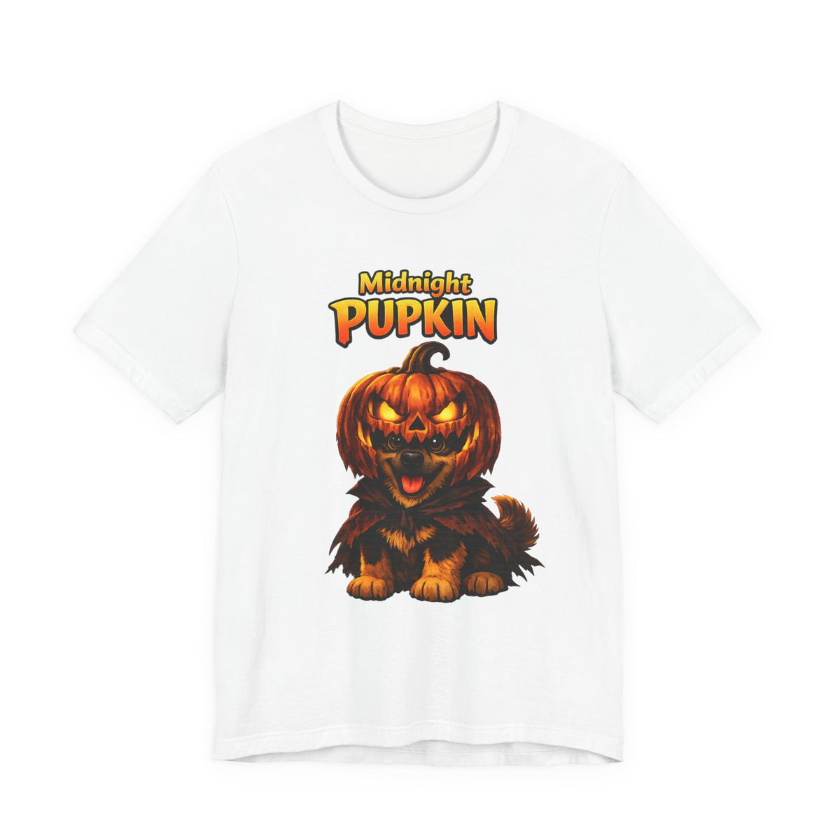 Midnight Pupkin German Shepherd Halloween T-Shirt – Pumpkin GSD Dog Lover Graphic Tee