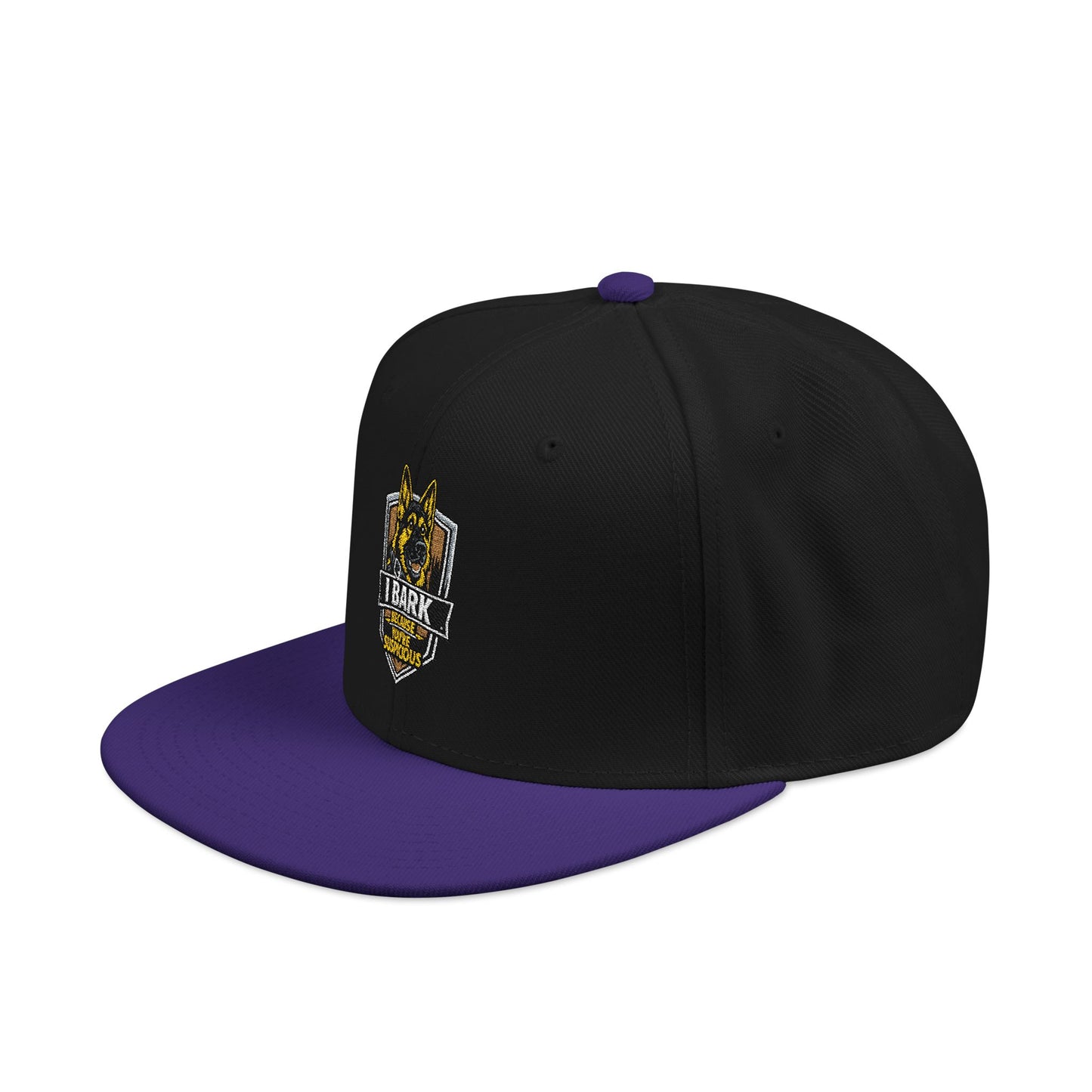 Embroidered Crown Skull Snapback Hat — Streetwear Baseball Cap with Gold Accent