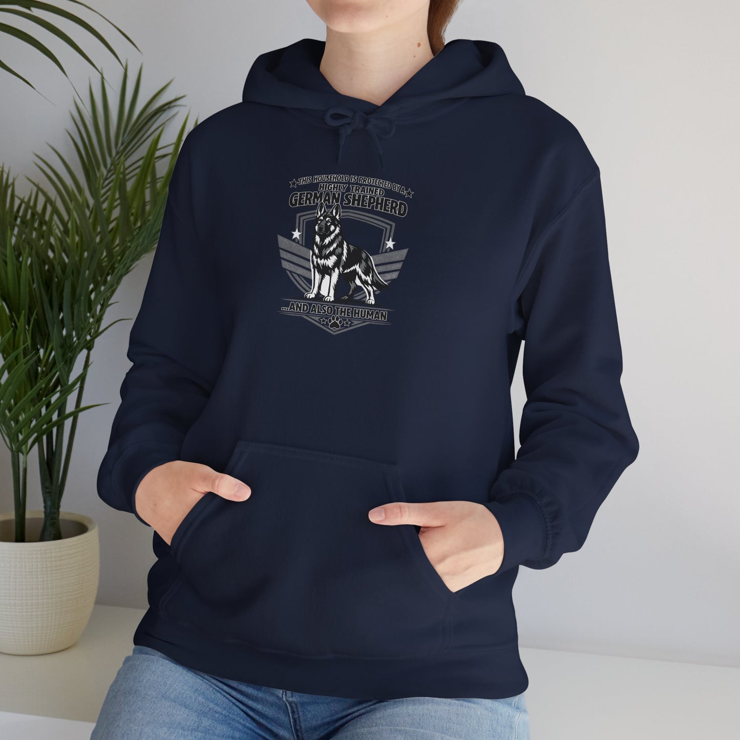 German Shepherd Hoodie – 'Loyal to the End' Vintage Dog Lover Sweatshirt