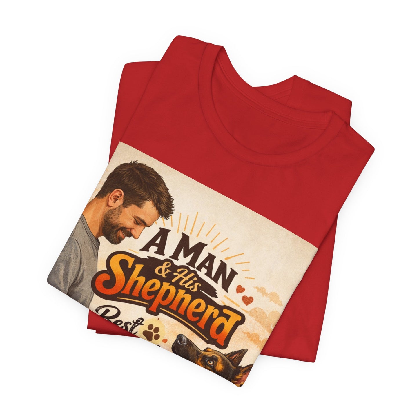 A Man & His Shepherd Best Friends For Life T‑Shirt — German Shepherd Dog Shirt
