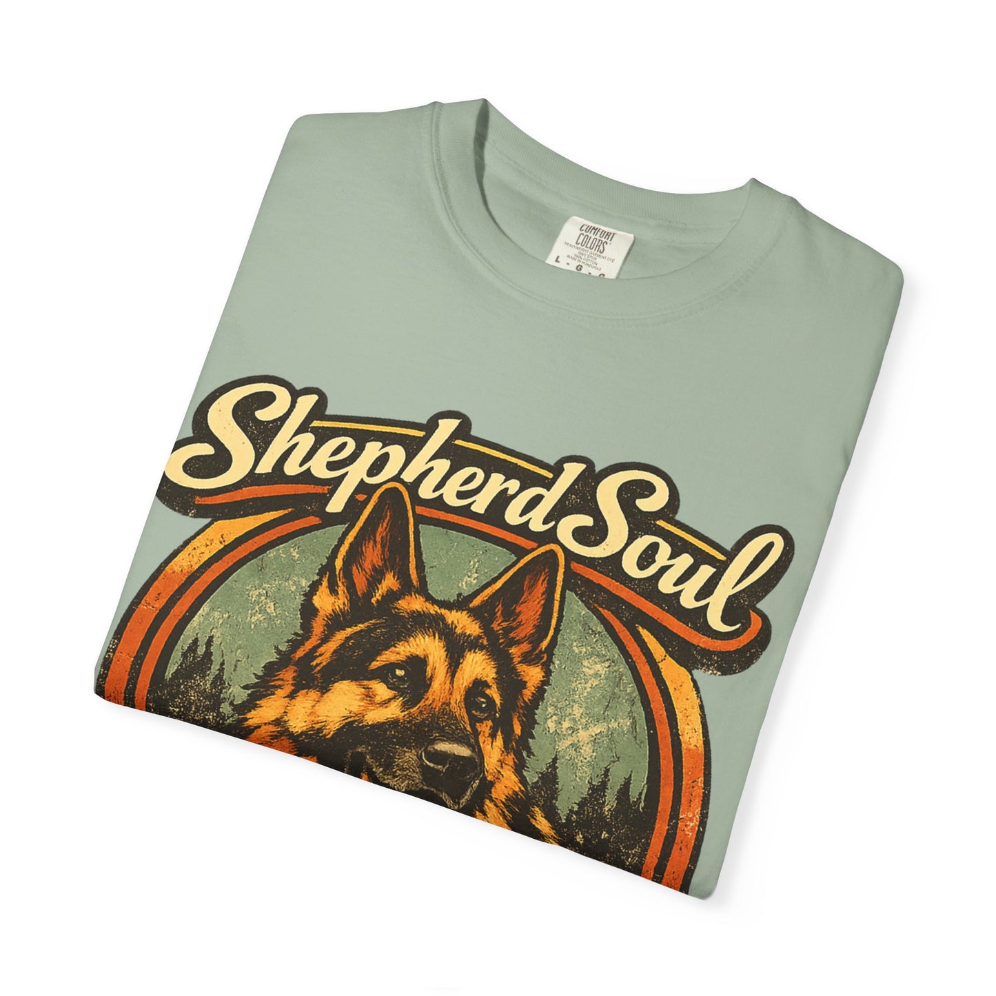 Shepherd Soul German Shepherd Portrait T-Shirt | Loyal Hearts Never Fade