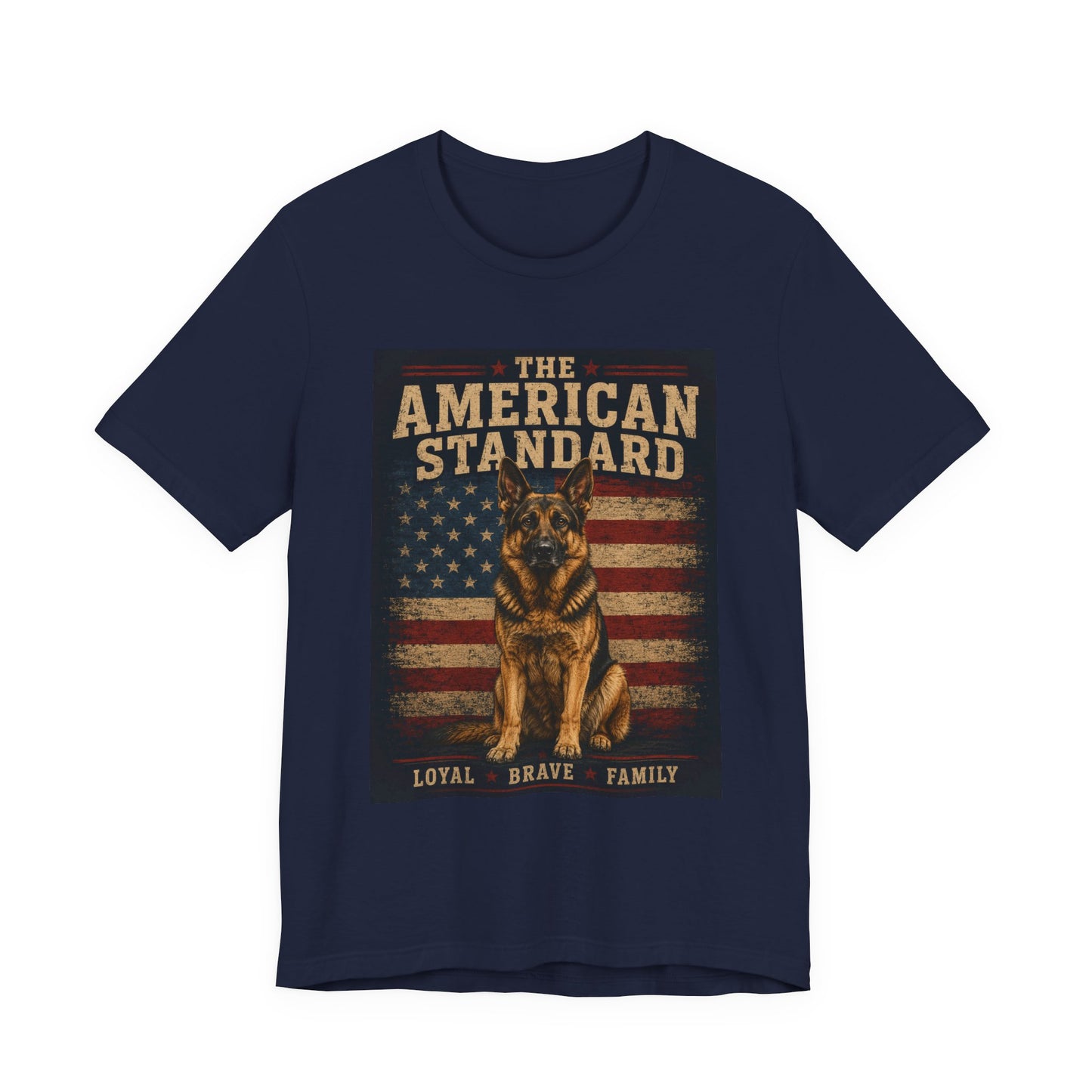 The American Standard German Shepherd Patriotic T-Shirt