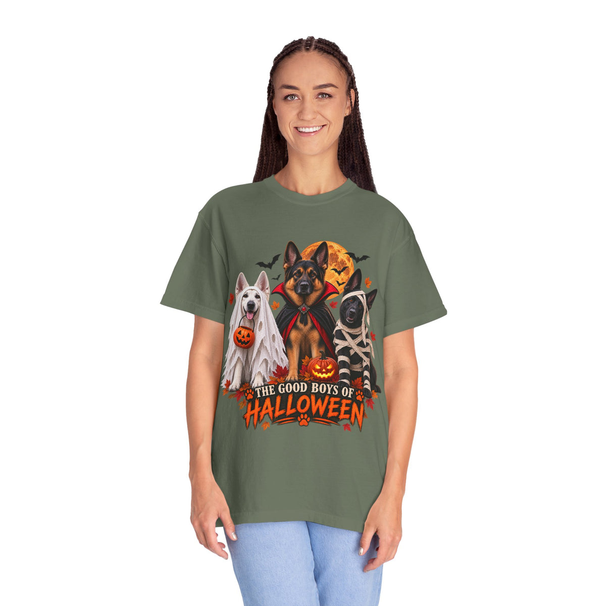 German Shepherd Halloween Shirt, Good Boys Halloween Tee, Gift for German Shepherd Lovers