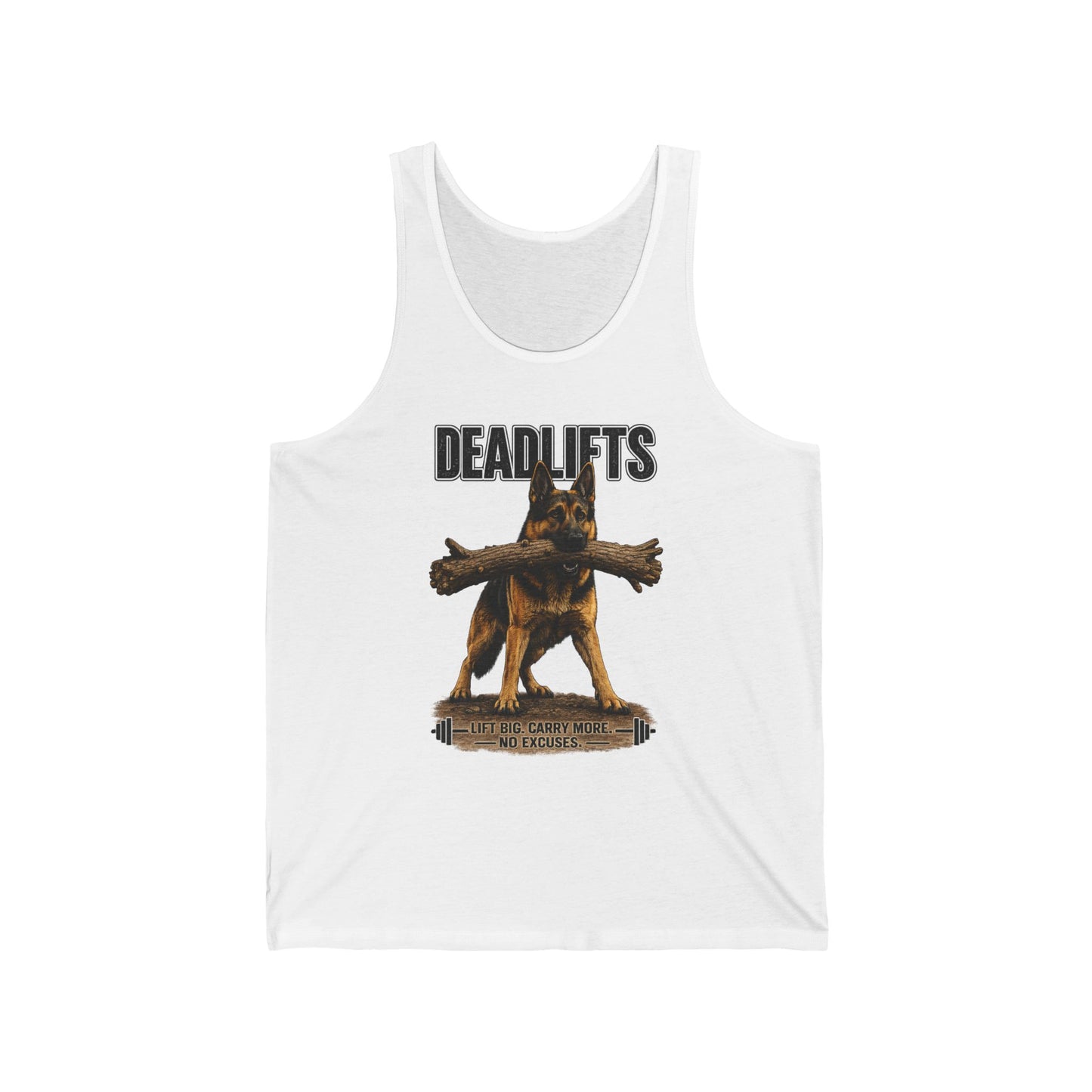 Deadlifts German Shepherd Tank Top | Lift Big. Carry More. No Excuses.