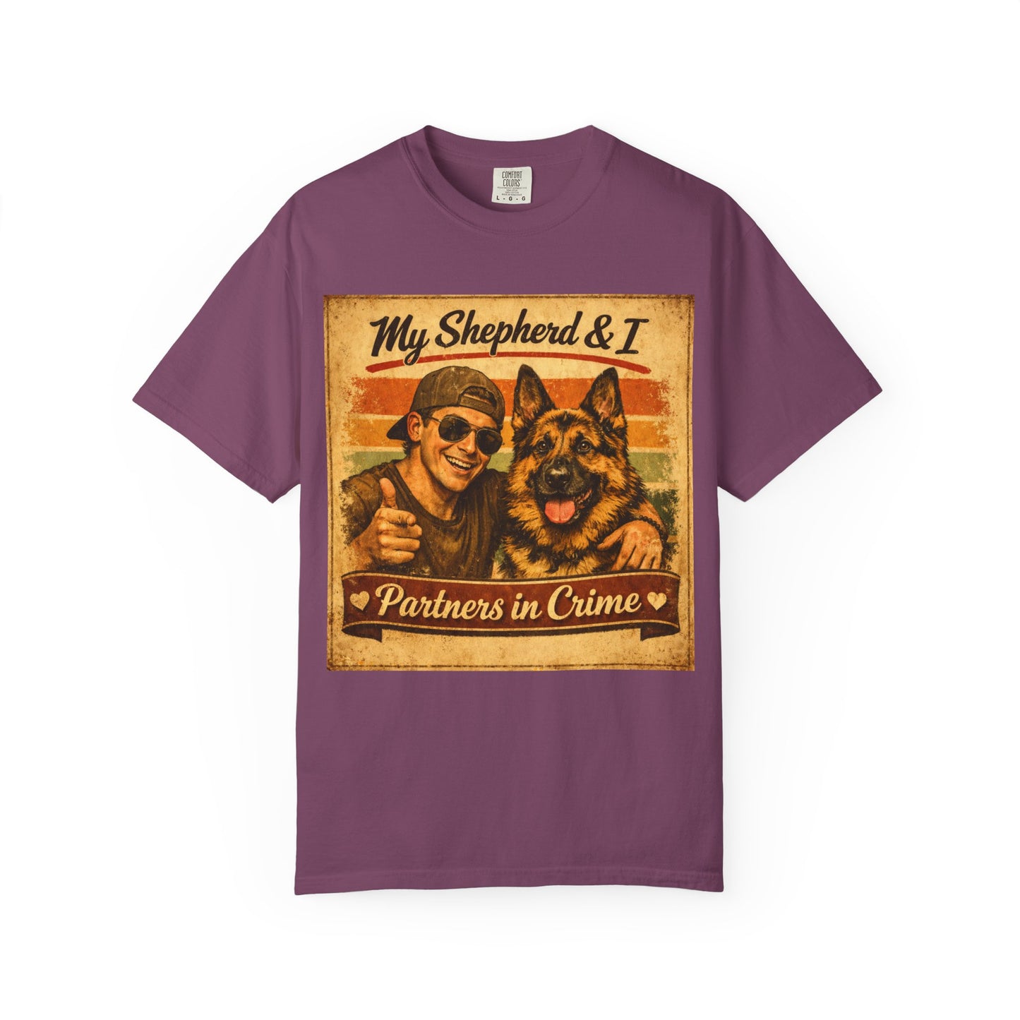 My Shepherd & I Partners in Crime T-Shirt | German Shepherd Dog Tee