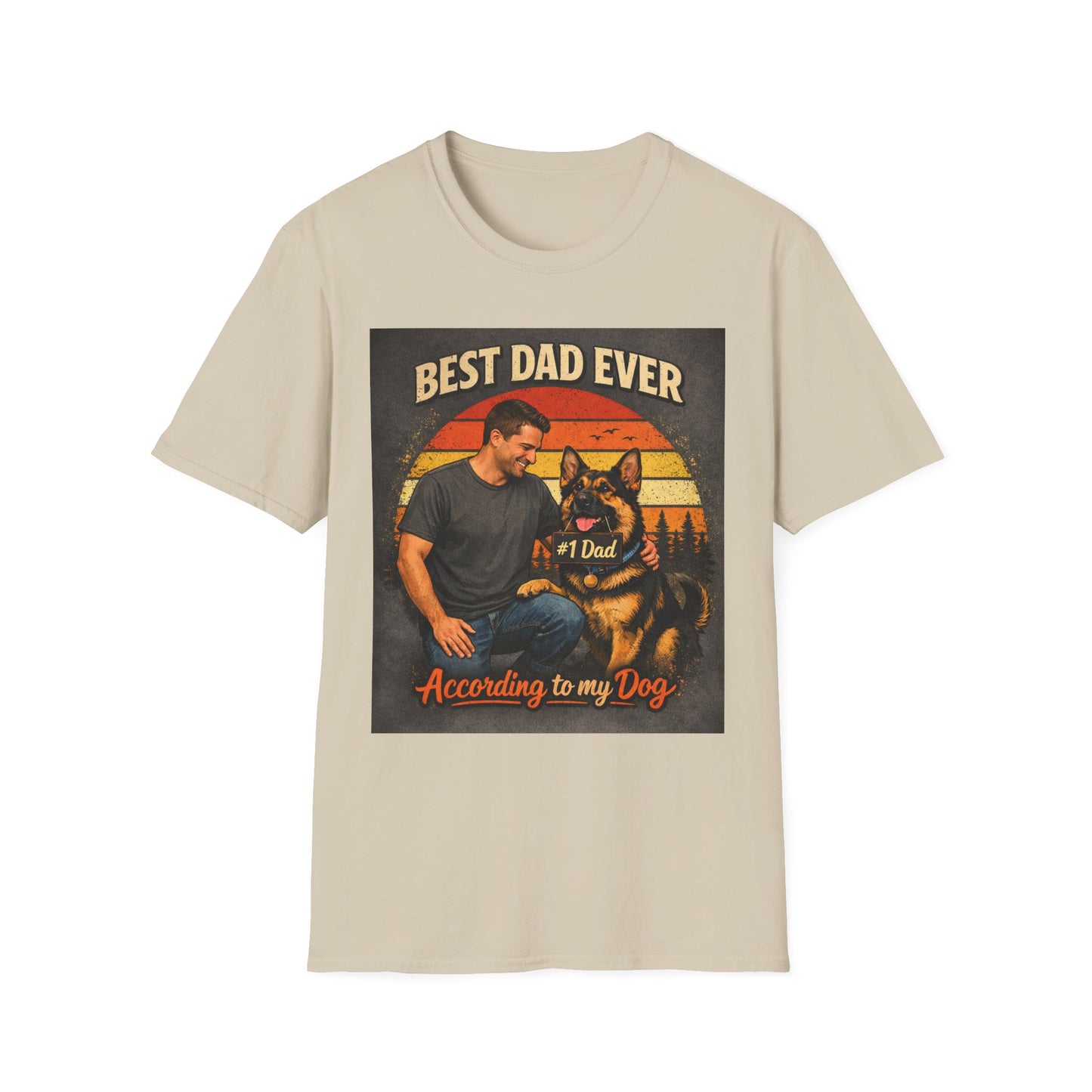 Best Dad Ever German Shepherd T-Shirt | Dog Dad Shirt | Gift for German Shepherd Owners
