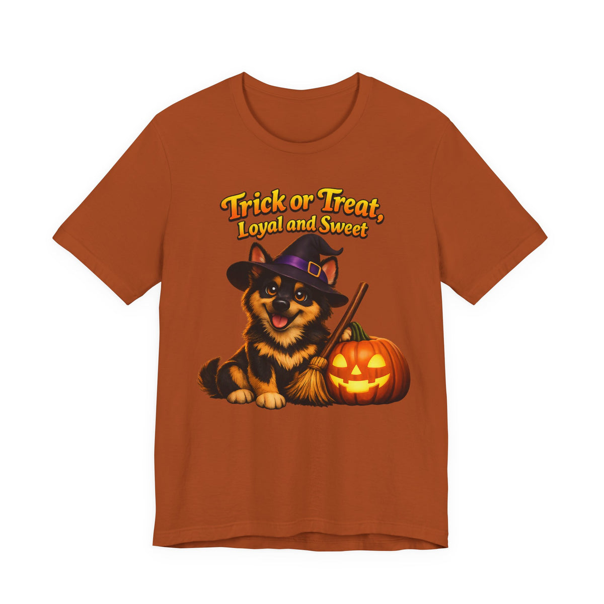 German Shepherd Halloween Witch Shirt – Trick or Treat, Loyal and Sweet