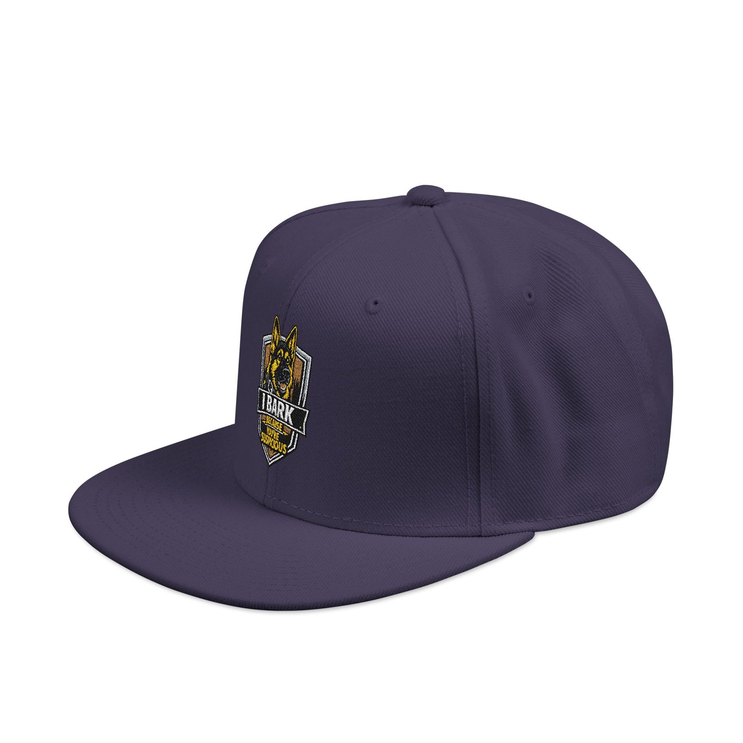 Embroidered Crown Skull Snapback Hat — Streetwear Baseball Cap with Gold Accent
