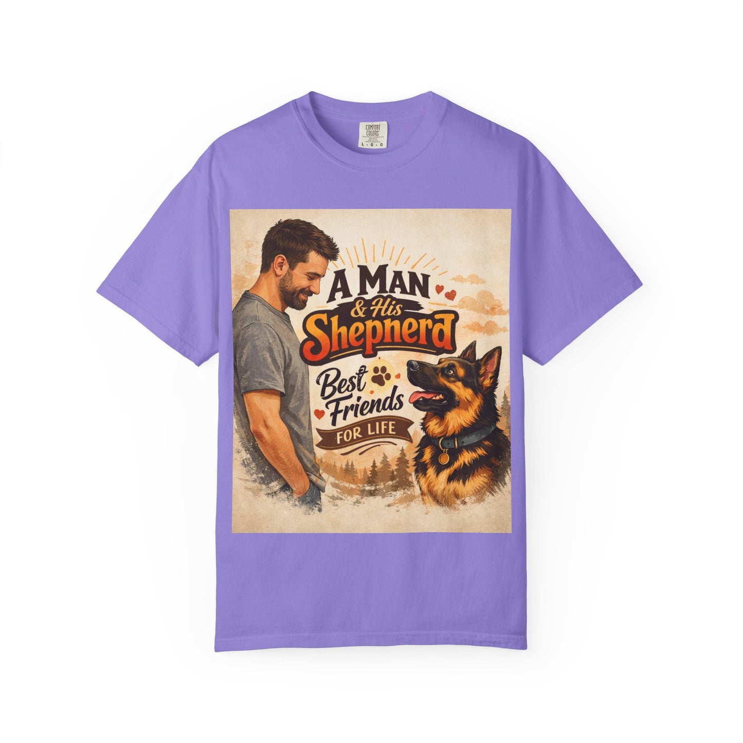 A Man & His Shepherd Best Friends for Life T‑Shirt — German Shepherd Dog Lover Tee
